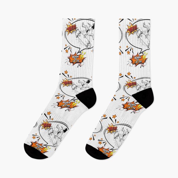 Item preview, Born To Skate, Comic Pop Art Design of a Skateboarder Performing a Trick designed and sold by Cool Ts .