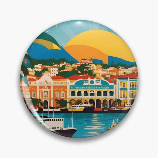 Item preview, Recife Brasil Vintage Travel Tourism  designed and sold by TravelersGems.