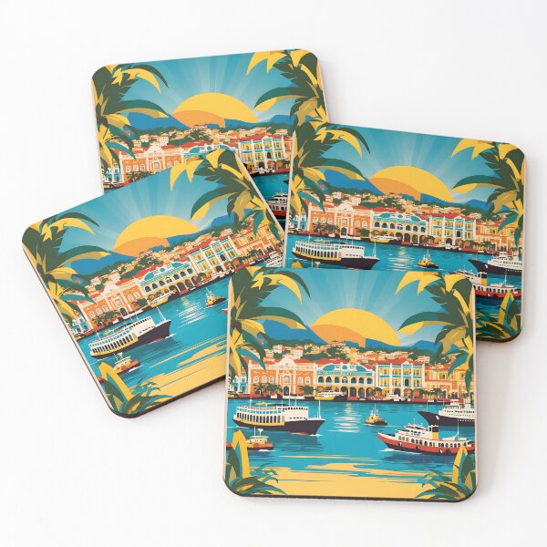 Item preview, Recife Brasil Vintage Travel Tourism  designed and sold by TravelersGems.