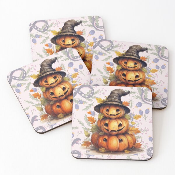 Item preview, Witchy Pumpkins Autumn Fall Samhain Creepy Cute designed and sold by WildWoodlandWitch.