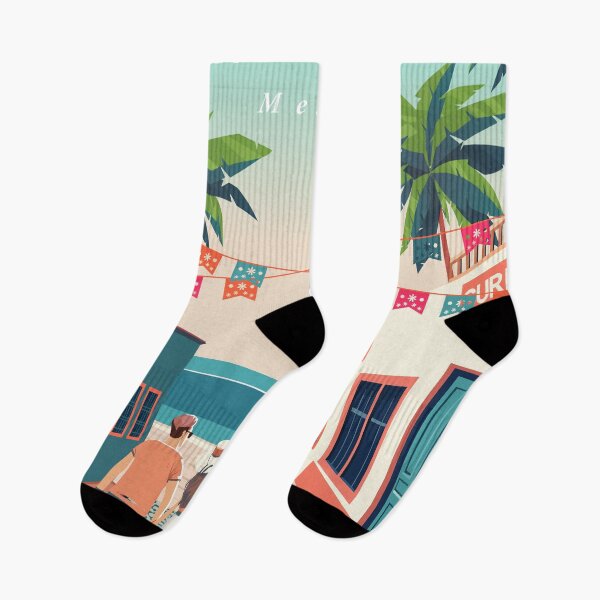 Item preview, sayulita mexicotravel poster designed and sold by Arctic frame studio.