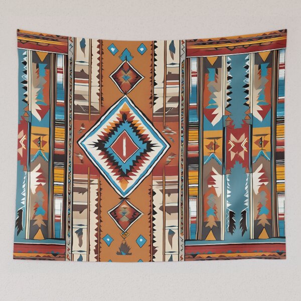 Item preview, tribal Navajo watercolor pattern designed and sold by AKRE R.