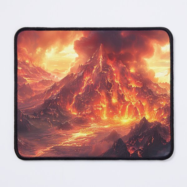 Item preview, Dark Fantasy Landscape - Volcano Realms designed and sold by Lumaria Designs.