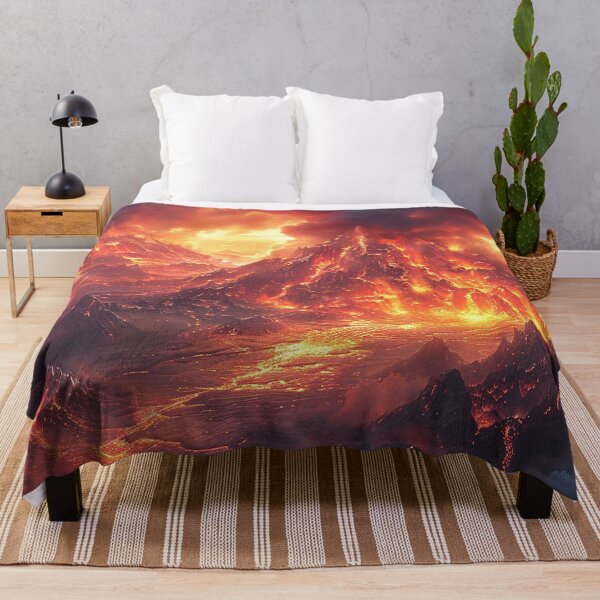 Item preview, Dark Fantasy Landscape - Volcano Realms designed and sold by Lumaria Designs.