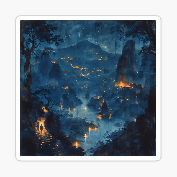 Item preview, Night Village designed and sold by Griffin Creates.