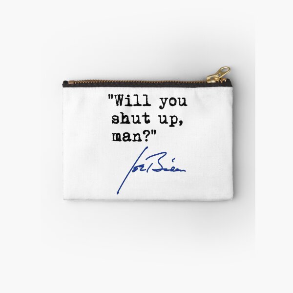 Artikelvorschau, Wirst du die Klappe halten, Mann? - Joe Biden (schwarz/blau) entworfen und verkauft von Thelittlelord.