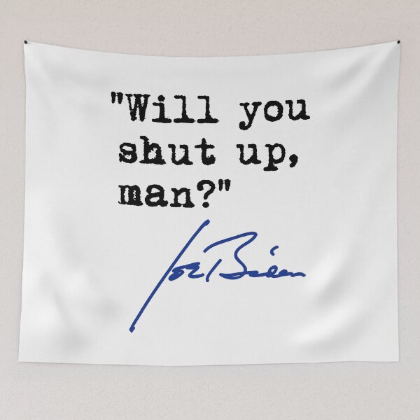 Item preview, Will you shut up, man? - Joe Biden (black/blue) designed and sold by Thelittlelord.