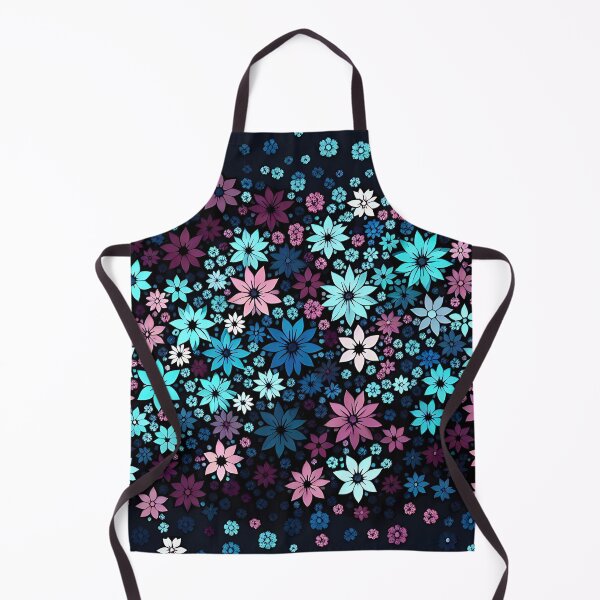 Item preview, Whimsical Floral Burst Pattern in Blue and Pink designed and sold by SportyAndArtful.