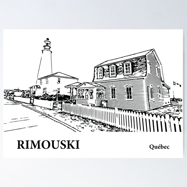 Item preview, Rimouski Québec designed and sold by Lakeric Cityscapes.