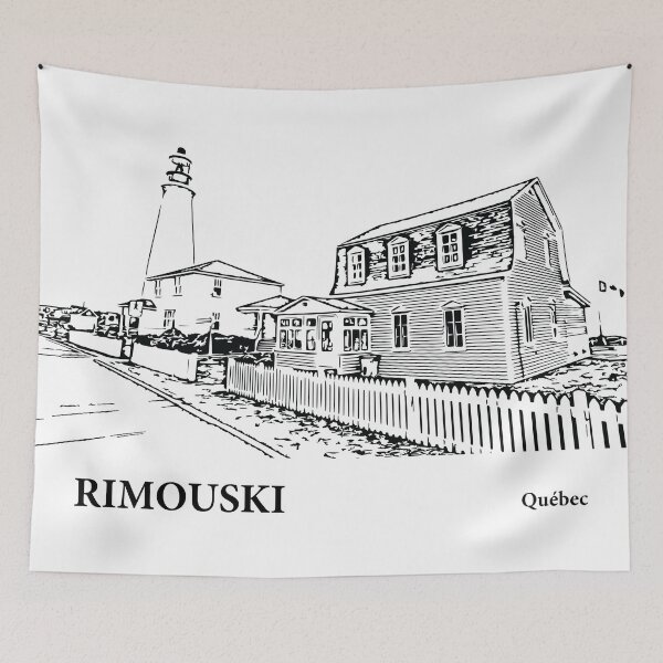 Item preview, Rimouski Québec designed and sold by Lakeric Cityscapes.