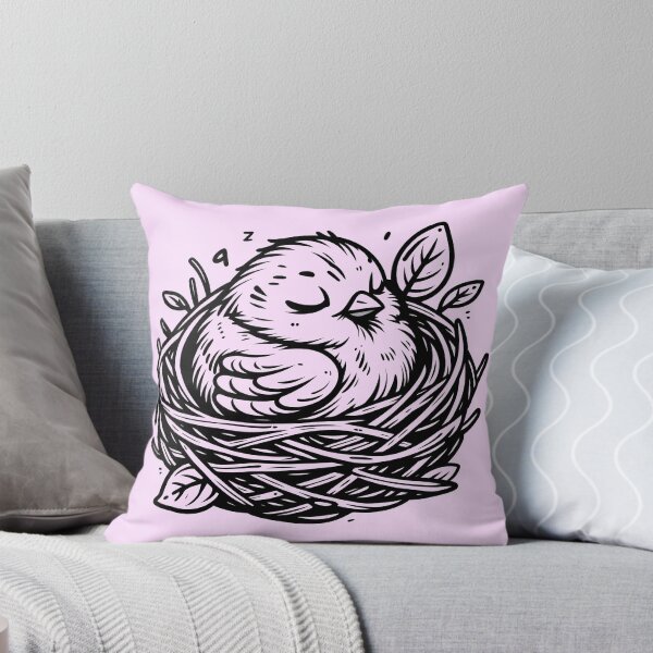 Item preview, Black Line drawing of baby canary bird designed and sold by creativekrish.