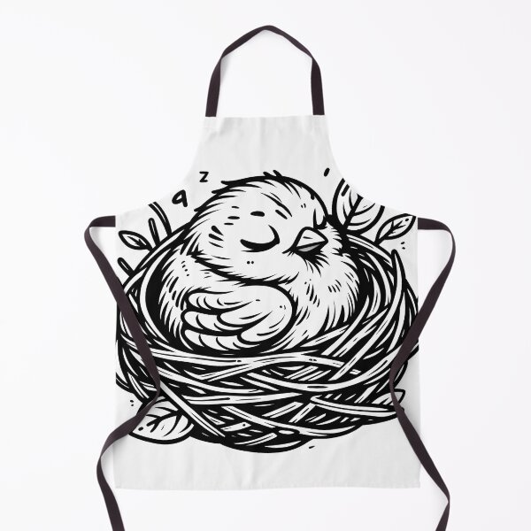 Item preview, Black Line drawing of baby canary bird designed and sold by creativekrish.