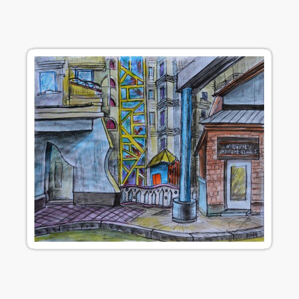 Artikel-Vorschau von Watercolor Sketch - Les Grottes, Geneva, Switzerland, designt und verkauft von Igor Pozdnyakov.