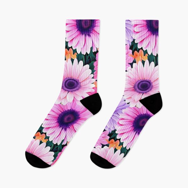 Artikelvorschau, Lebendiges, nahtloses Blumenmuster mit Gerbera- und Nelkenblüten entworfen und verkauft von asprse.