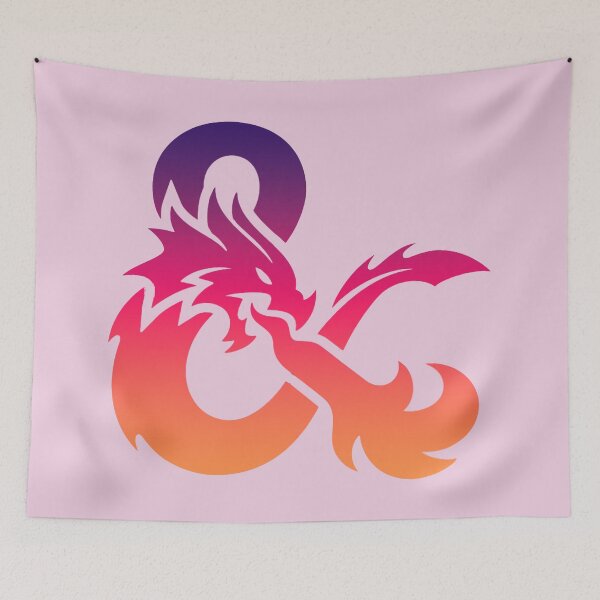 Item preview, Purple Pink Orange Dungeons and Dragons Logo designed and sold by SterkalaPress.