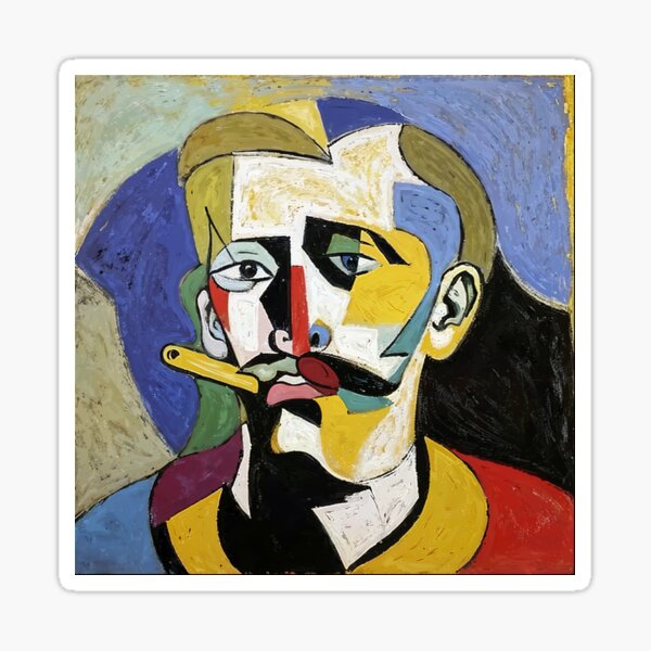 Item preview, cubist style man designed and sold by Javier Arizabalo Garcia.
