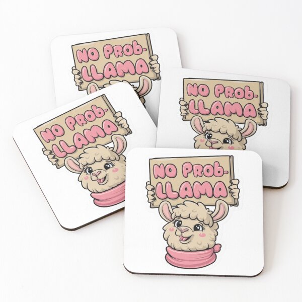 Item preview, No Prob-llama Cute and Funny Sticker designed and sold by NattyGe.