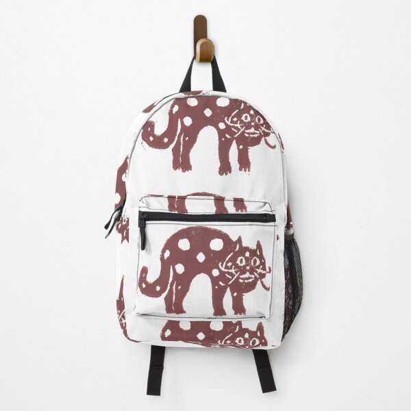 Item preview, A grinning and dancing brown cat with spots designed and sold by CrittersByLola.