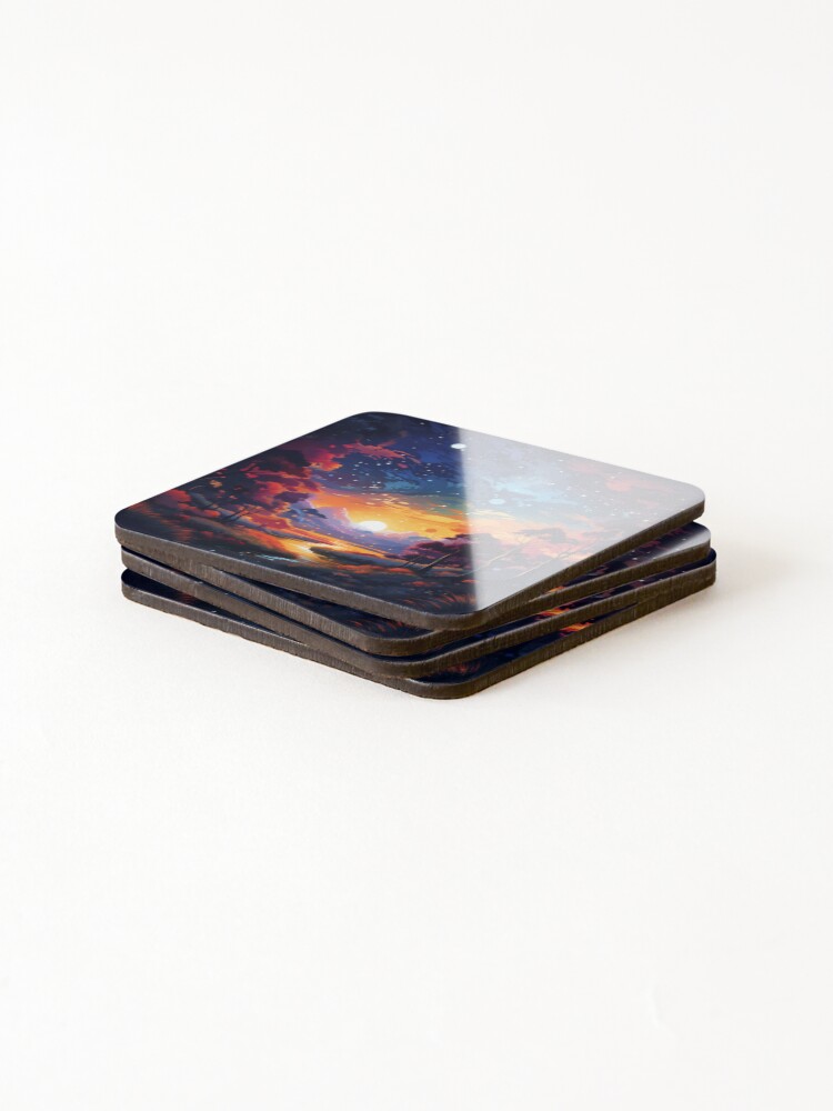 Thumbnail 4 of 5, Coasters (Set of 4), Beautiful Night designed and sold by Rtymer.