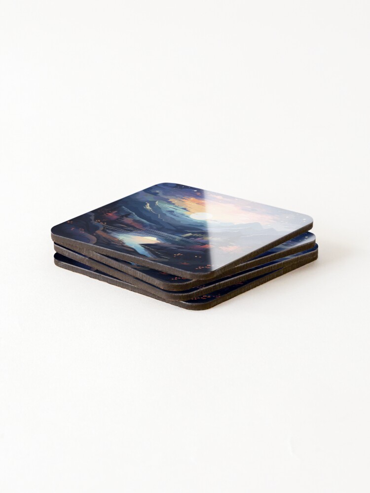 Thumbnail 4 of 5, Coasters (Set of 4), Beautiful Night designed and sold by Rtymer.