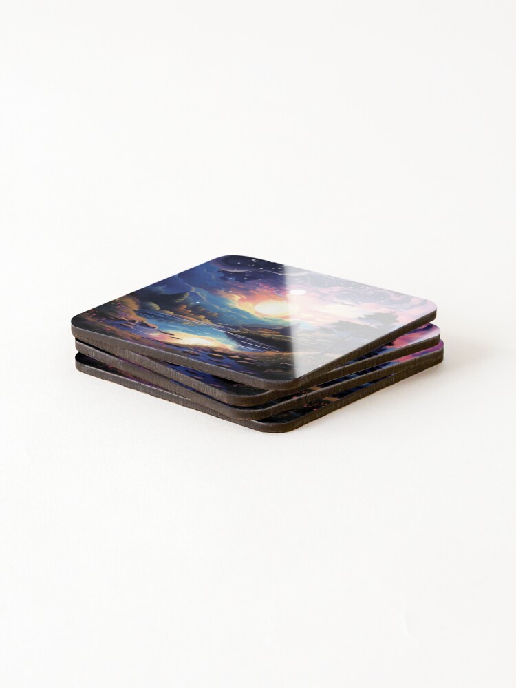 Thumbnail 4 of 5, Coasters (Set of 4), Beautiful Night designed and sold by Rtymer.