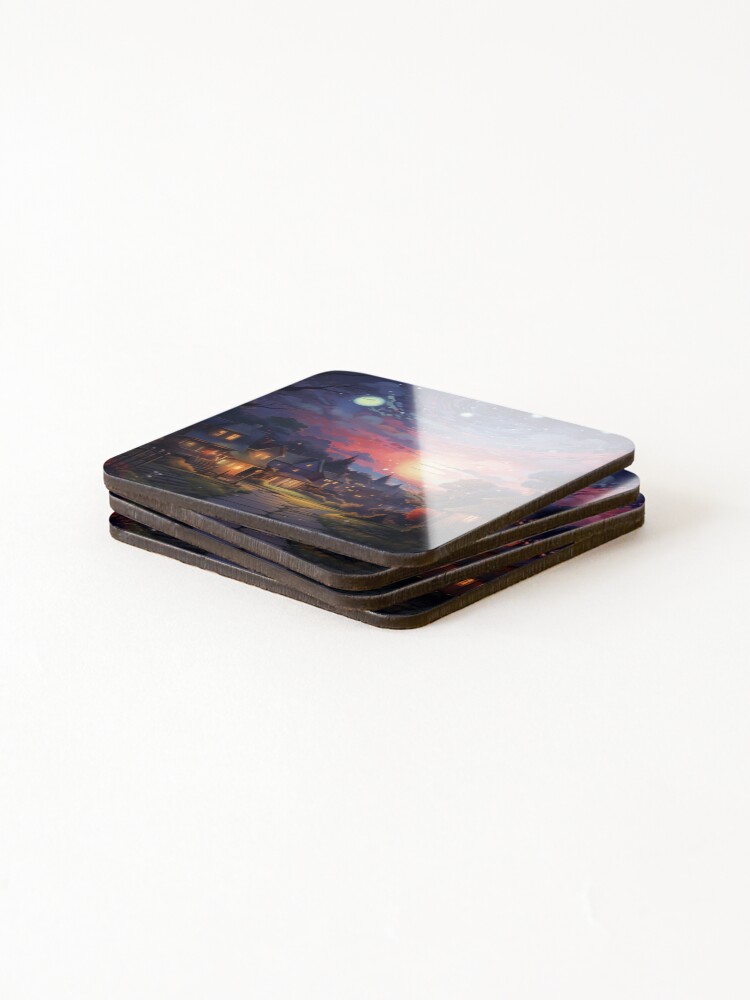 Thumbnail 4 of 5, Coasters (Set of 4), Beautiful Night designed and sold by Rtymer.