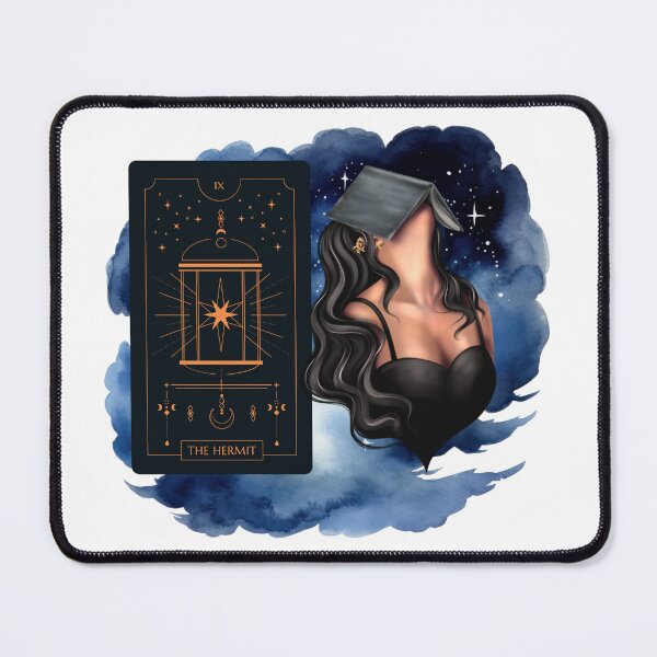 Item preview, The Hermit Tarot Card Bookish  designed and sold by WildWoodlandWitch.