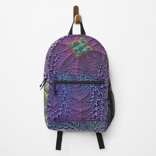 Item preview, Mandelbrot 101 - Intricate purple-blue branching color flow with vibrant self-similar fractal rainbow blossoms designed and sold by Draeger0.