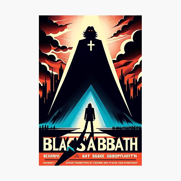 Artikel-Vorschau von Black Sabbath - BLACK SABBATH - Plakatdesign im kommunistischen Propagandastil, designt und verkauft von Sovietmovies.