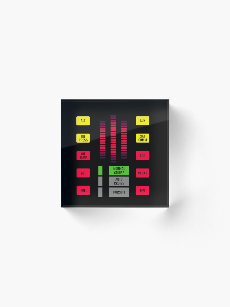 Alternate view of Season 4 Knight Rider K.I.T.T. dash Acrylic Block