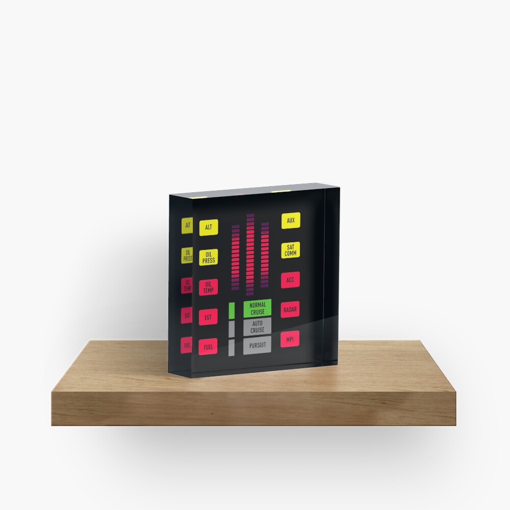 Season 4 Knight Rider K.I.T.T. dash Acrylic Block