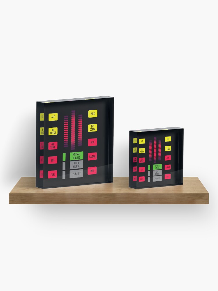Alternate view of Season 4 Knight Rider K.I.T.T. dash Acrylic Block
