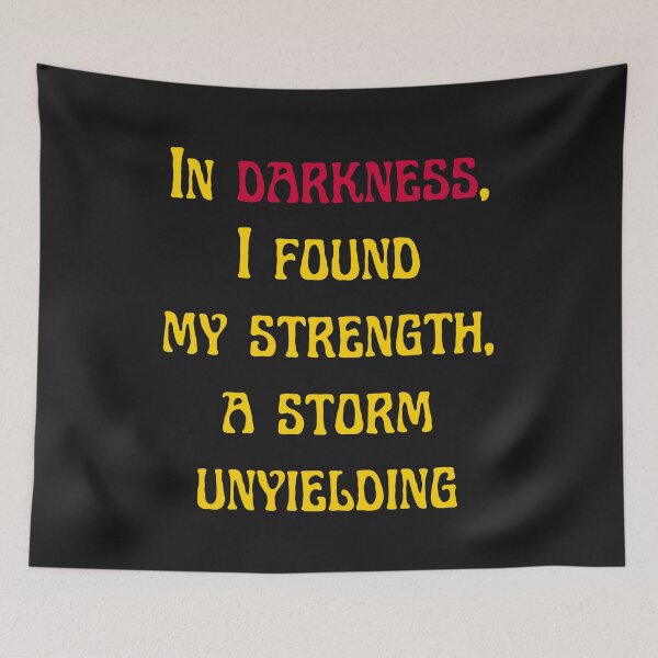Item preview, Strength in Darkness designed and sold by MetalRockMusic.