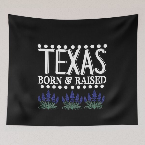 Item preview, Texas Born and Raised with Bluebonnets designed and sold by AlienOccupation.