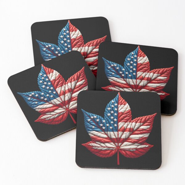Item preview, American Flag Leaf Sculptures: Patriotic Nature Art designed and sold by AI-Only Creations.
