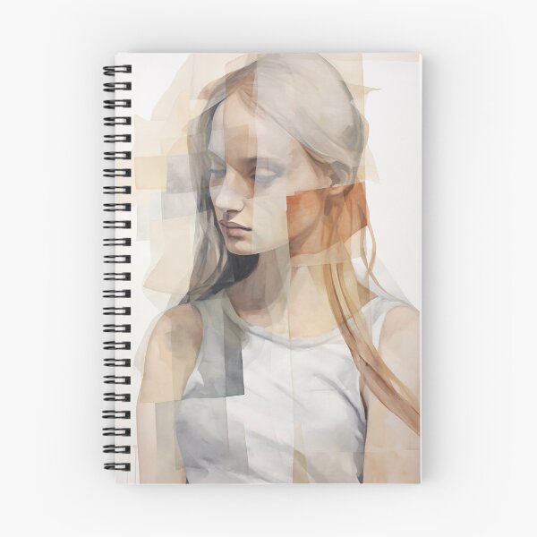 Item preview, Fragmented Woman Portrait in Monochrome designed and sold by DeMuurdecoratie.