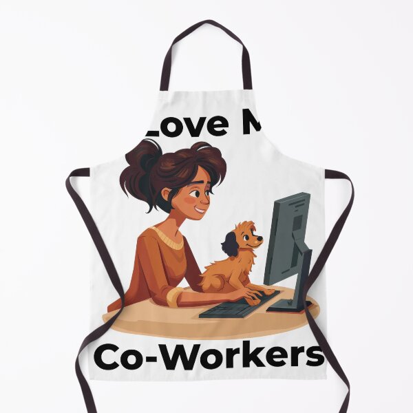 Item preview, I Love My Co-Workers Work From Home Dog designed and sold by Wormy-23.