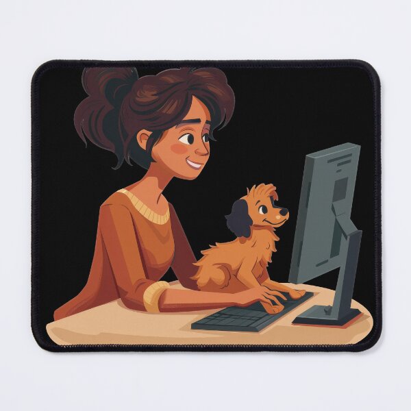 Item preview, I Love My Co-Workers Work From Home Dog designed and sold by Wormy-23.
