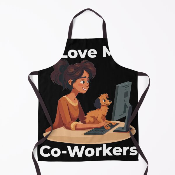 Item preview, I Love My Co-Workers Work From Home Dog designed and sold by Wormy-23.
