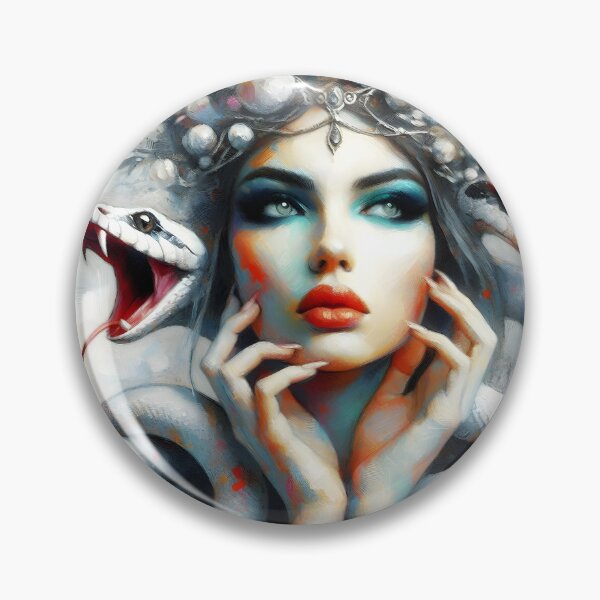 Item preview, Medusa Goddess Painting Art Mythology Snakes Beautiful Woman  designed and sold by JWiseArts.