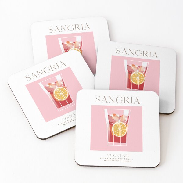 Item preview, sangria, cocktail, drink, vintage, designed and sold by Arctic frame studio.