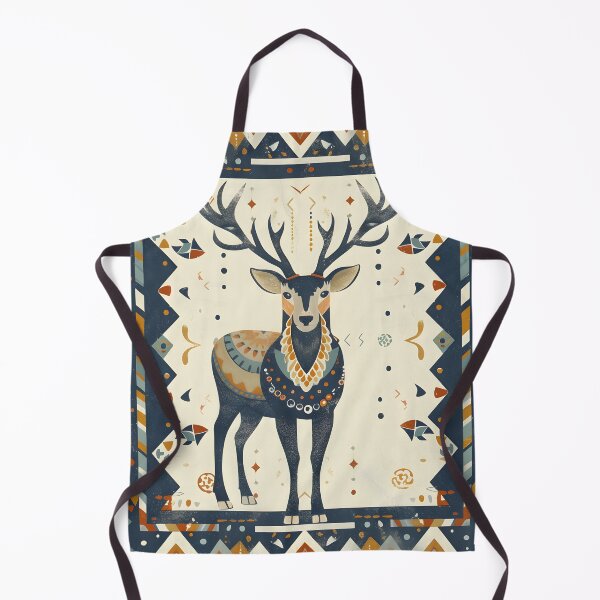 Item preview, Cool folk deer stag designed and sold by Folksy Living.