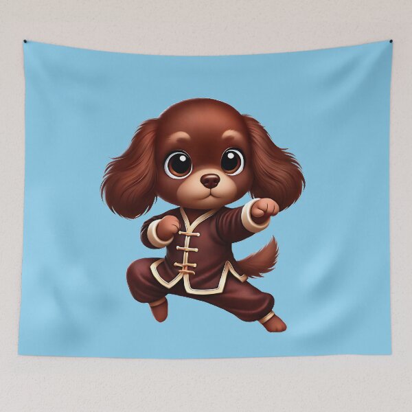 Item preview, Kung Fu Spaniel designed and sold by HarperSkye.