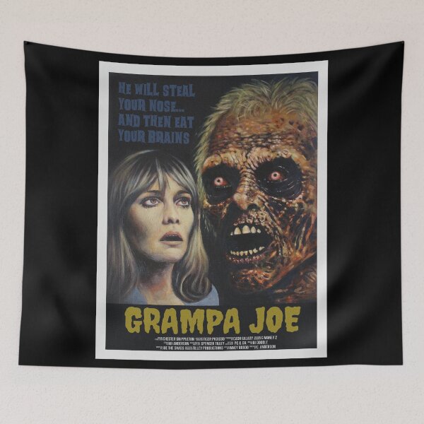 Item preview, Grampa Joe: He will Steal Your Nose and Eat Your Brains: Zombie Movie From the 80s Created by Tyler Tilley designed and sold by Tyler Tilley.