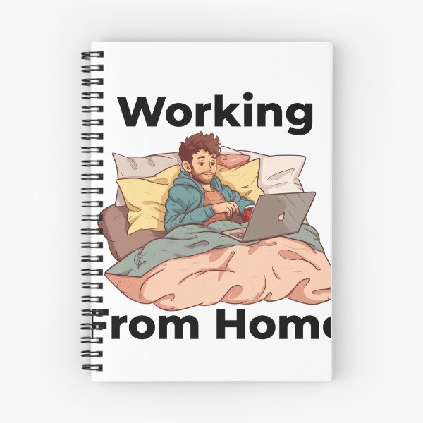 Item preview, Working From Home Man In Bed designed and sold by Wormy-23.