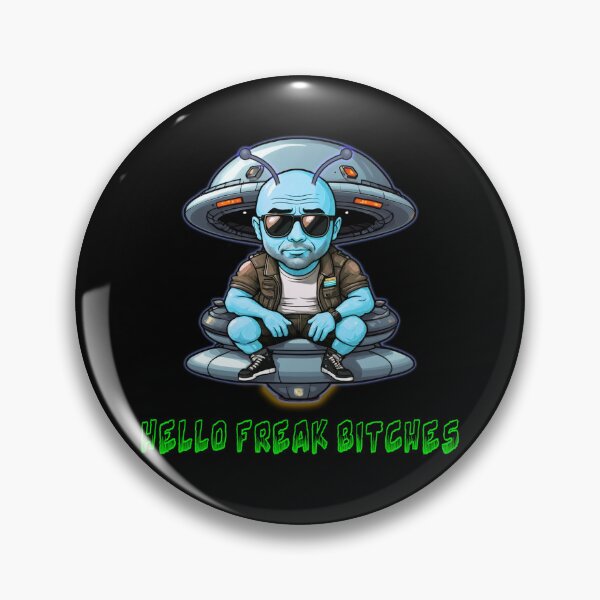 Item preview, Joe Rogan, HELLO FREAK BITCHES, UFO, JRE, Alien designed and sold by Burn-Ego.