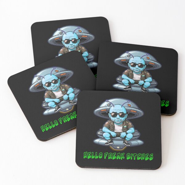 Item preview, Joe Rogan, HELLO FREAK BITCHES, UFO, JRE, Alien designed and sold by Burn-Ego.