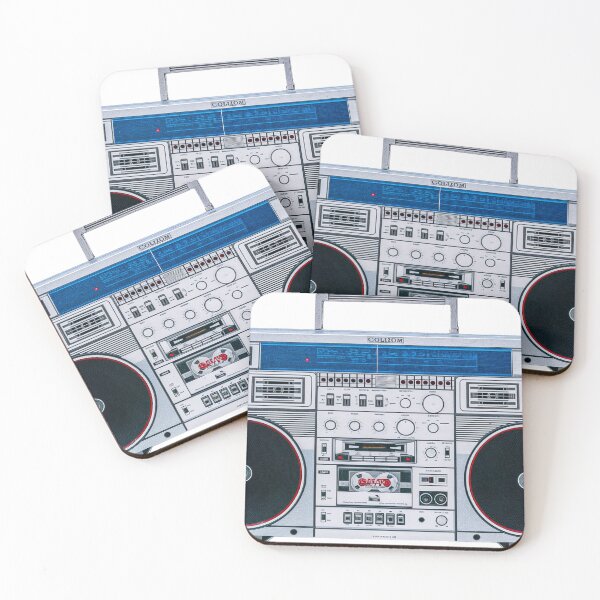 Item preview, Boombox Radio Tape 80s retro music designed and sold by waterloop.