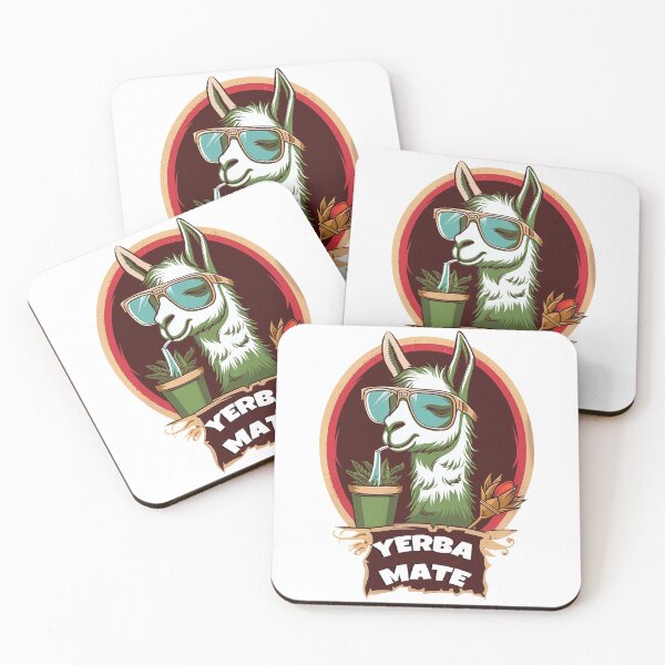 Item preview, Cool Llama con diseño de Yerba Mate designed and sold by flamini.