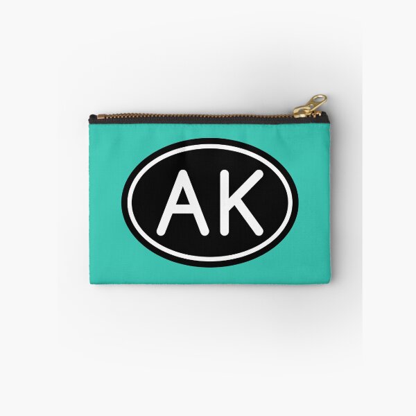 Artikelvorschau, AK Initialen Monogramm ovale weiße Buchstaben entworfen und verkauft von Jeallan Designs.
